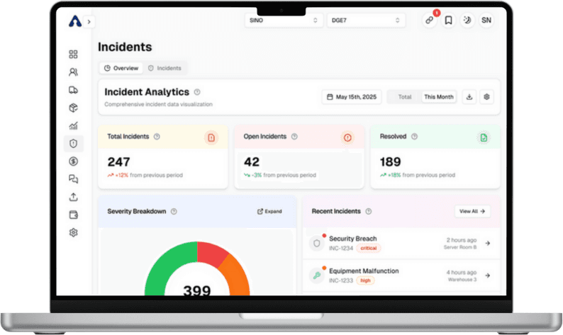 ControlHub Web Portal Dashboard